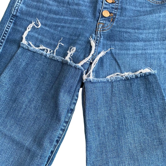 J.crew Vintage Straight Raw Hem Button Up Closure Jeans sz29 - Picture 5 of 10